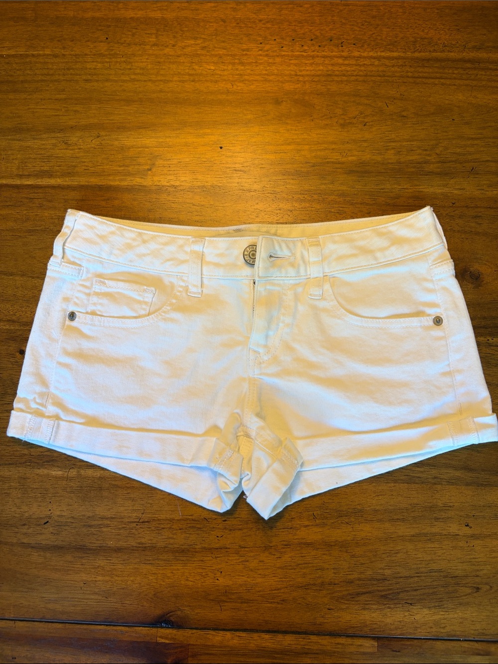Express White Denim Jean Shorts- Size 2